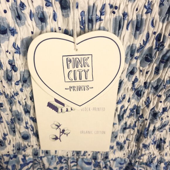 Floral Blue and White Midi Dress - Picture 7 of 11